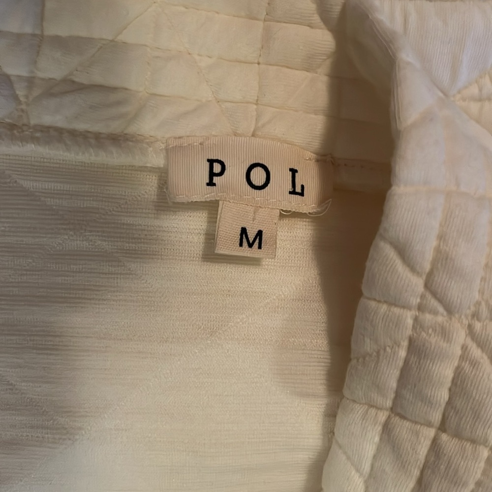 POL boutique Med Floral Embroidered Medium Jacket Wrap Sz M grandmacore - Picture 12 of 14
